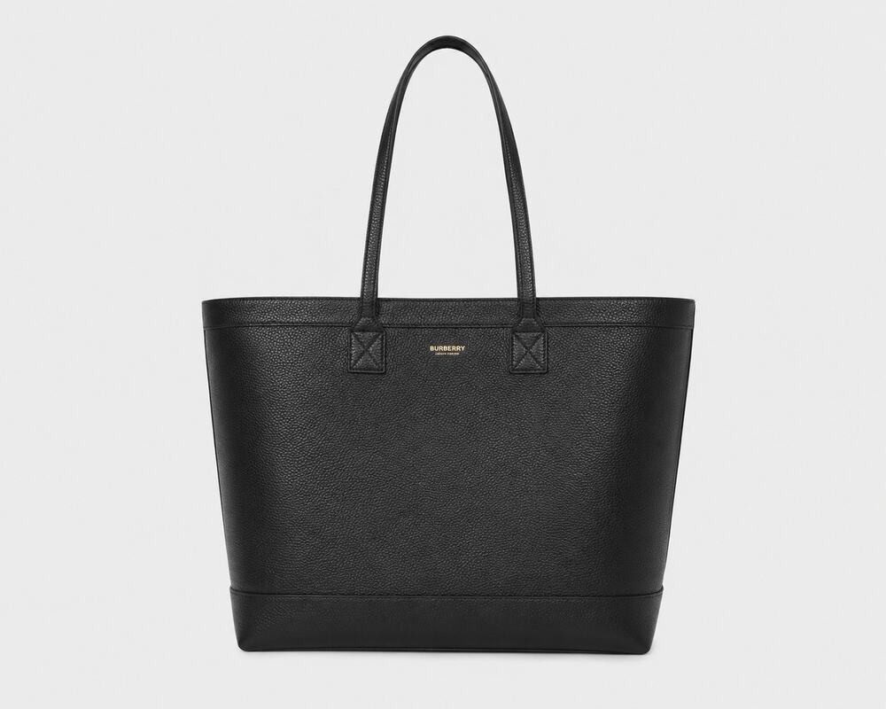 Burberry brand new leather tote bag black NWT